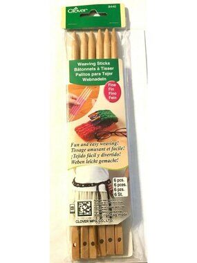 Crafts Tools Clover Weaving Sticks Fine #8440 6 per Package & Tapestry Needle Ea